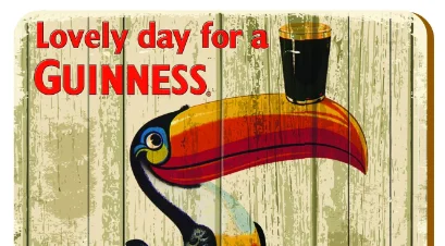 Guinness Vintage Ad Coaster